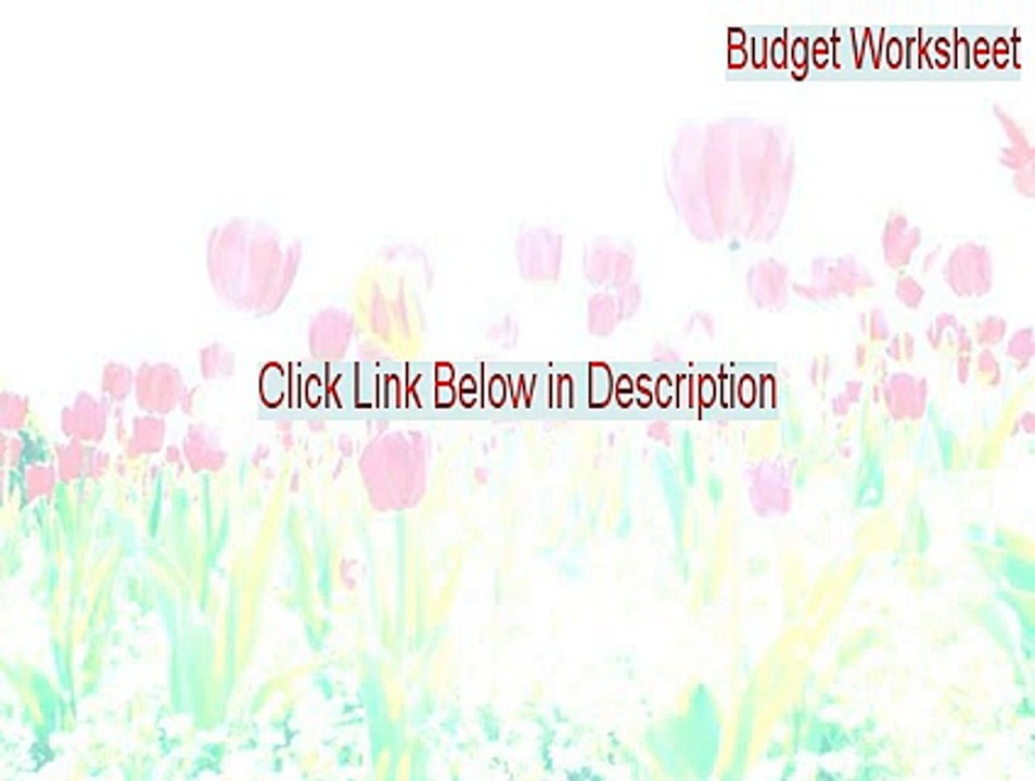 Budget Worksheet Crack (budget worksheet template)