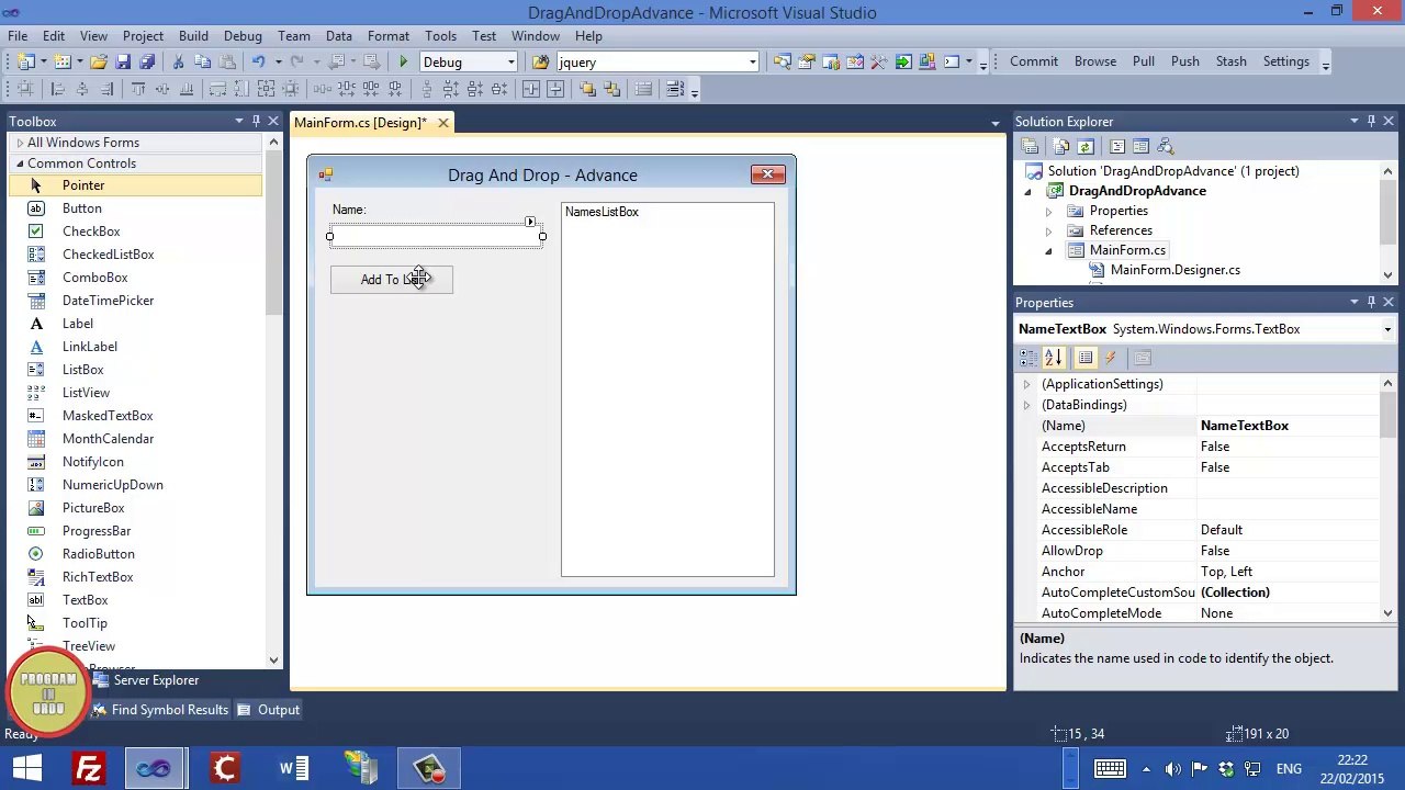 C# How to add drag and drop to ListBox In Urdu (Video 4)