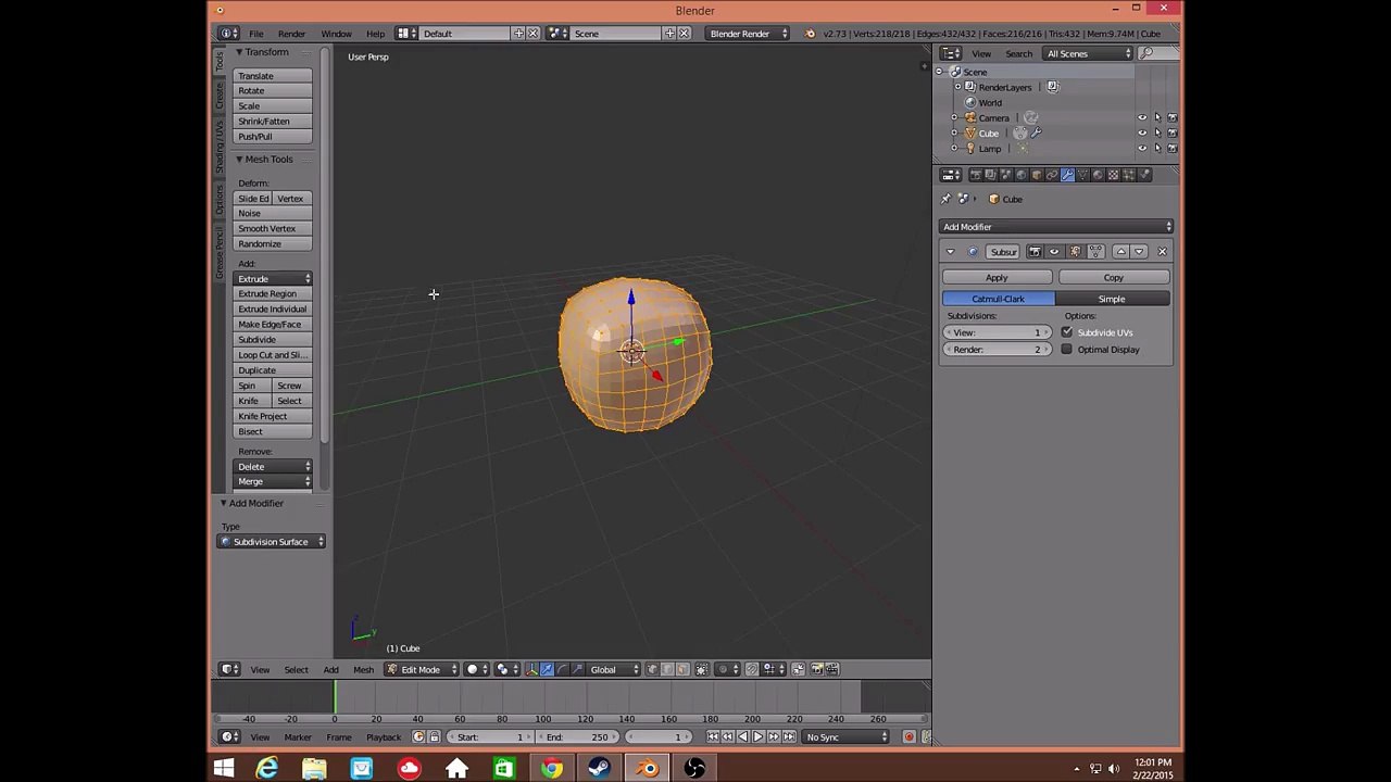 Blender 3D 2.73  boulders_rocks with dynamic topology Tool