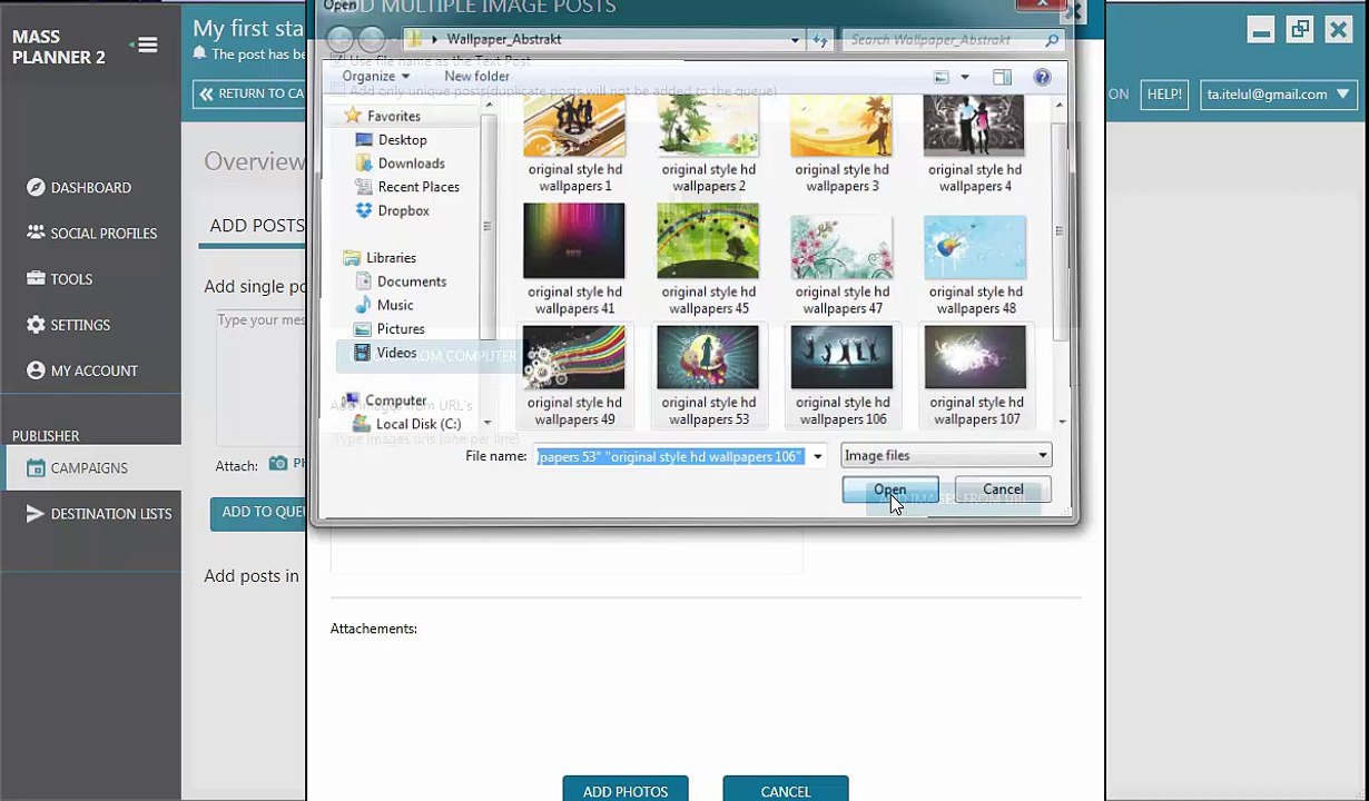 12. Adding posts to your standard and volume campaigns in Mass Planner 2