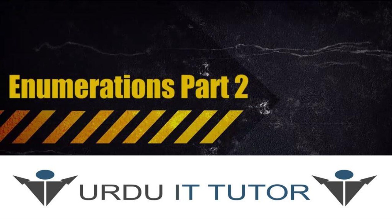 36-C# Tutorial – Enumerations Part 2