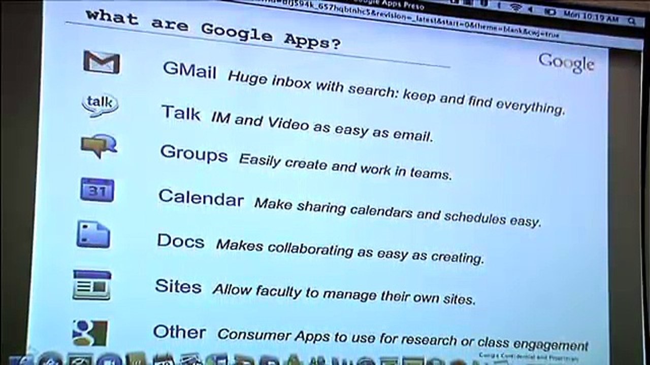 Julia Stiglitz: Introduces Google Apps for Education