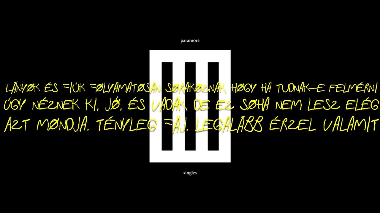 Paramore - Hello Cold World/Helló hideg világ magyar felirattal