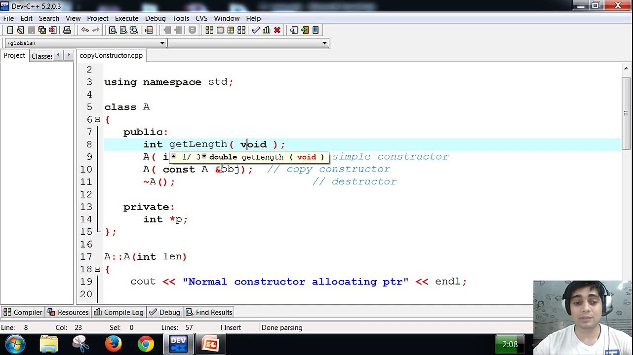 copy constructor in c++ programming