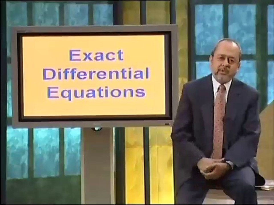 Lec05 - Exact Differential Equations