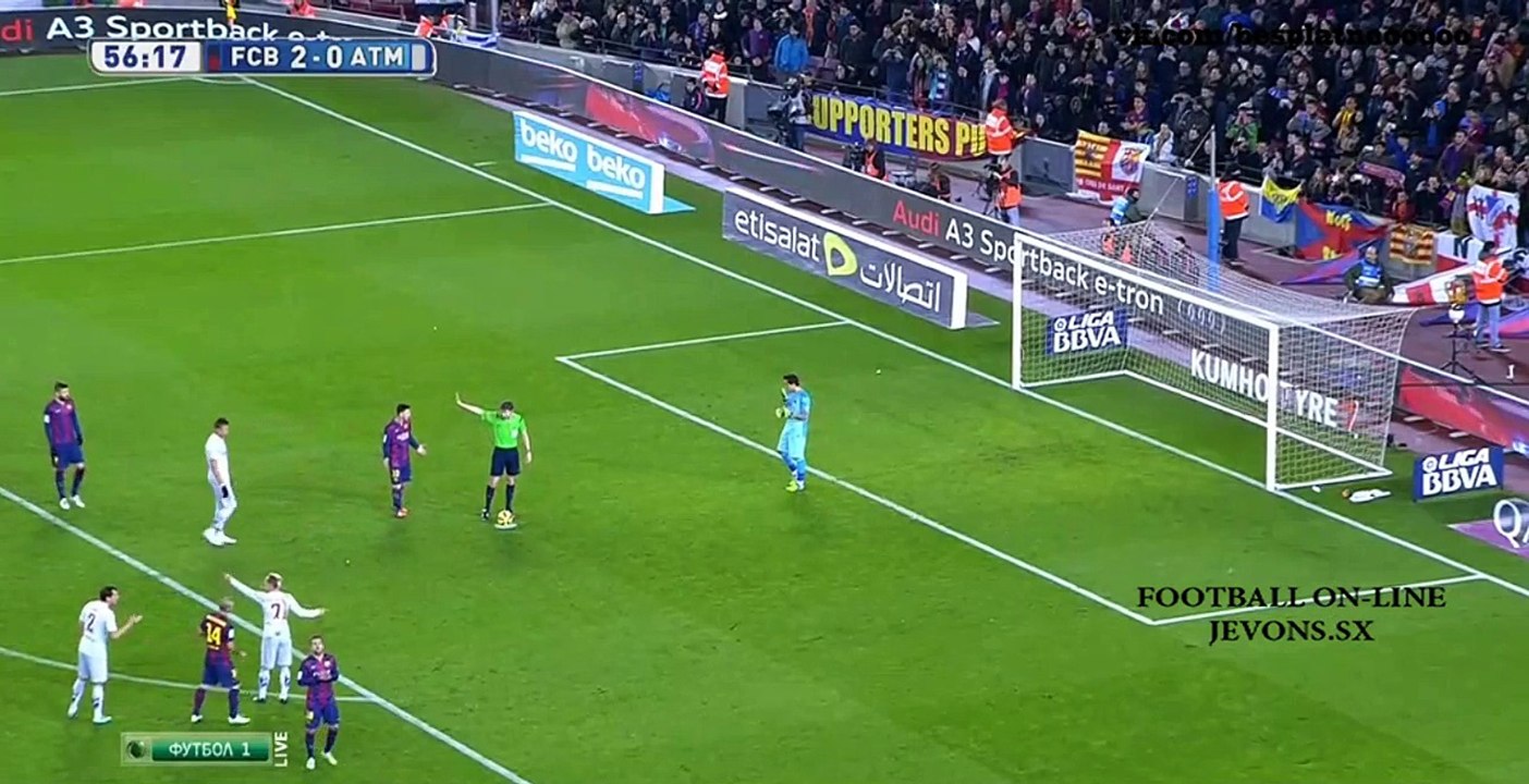 Барселона - Атлетико 2:1 Манджукич