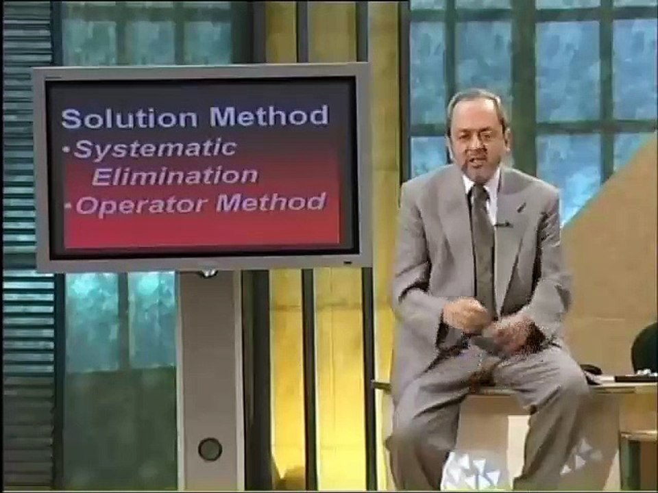 Lec35 - Systems of Linear Differential Equations