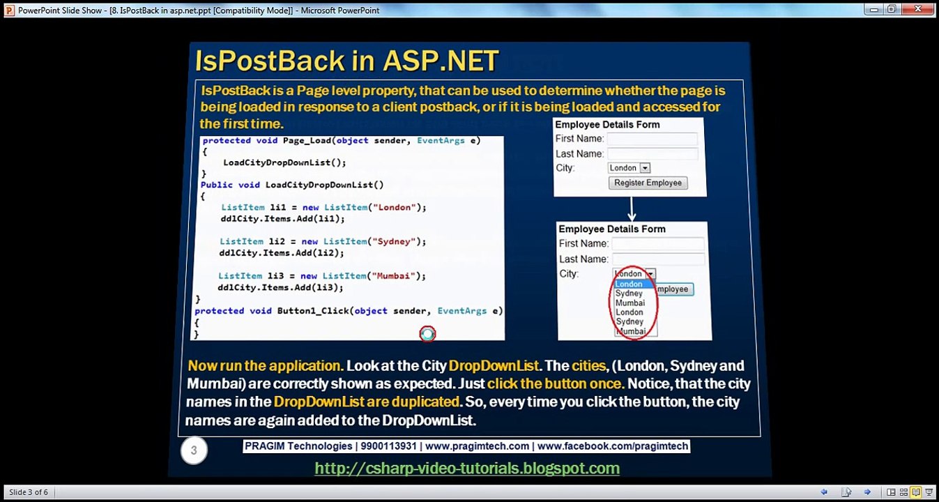 What is ISPostBack in Asp.net - Part - 8