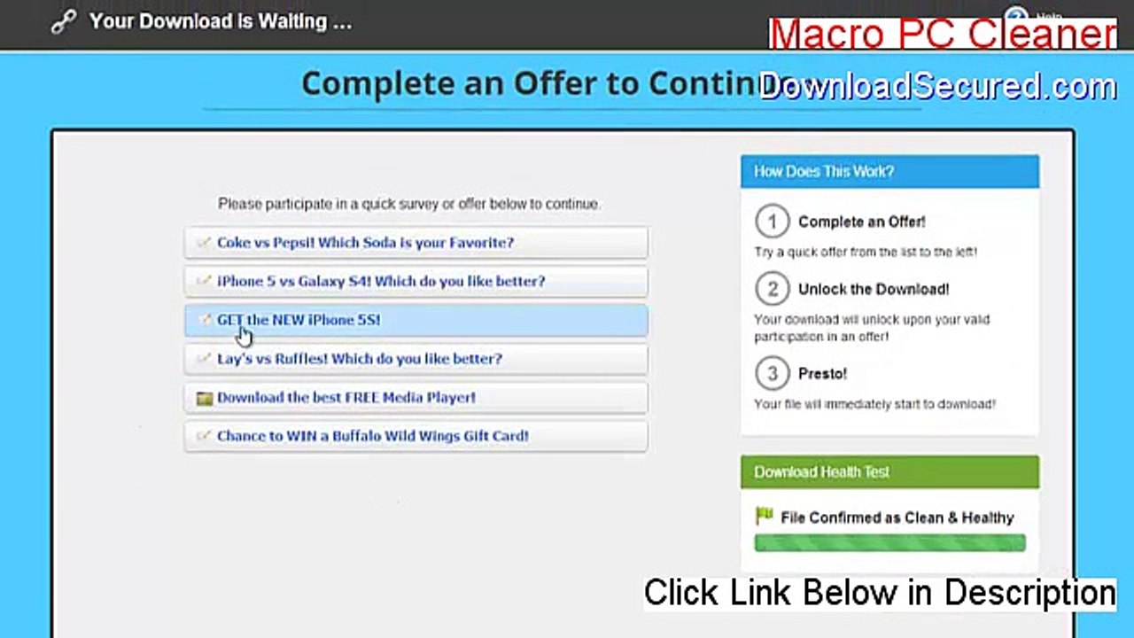 Macro PC Cleaner Full Download - Instant Download (2015)