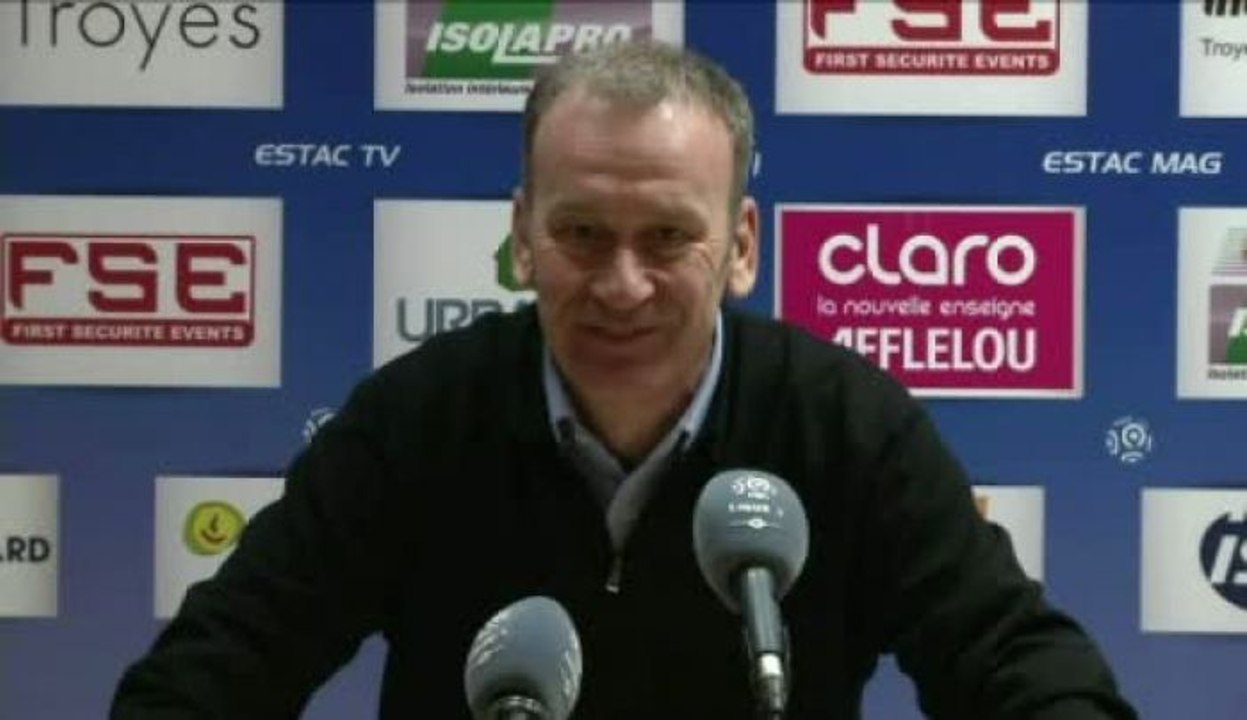 ESTAC - Furlan : «Là je fais la gueule»