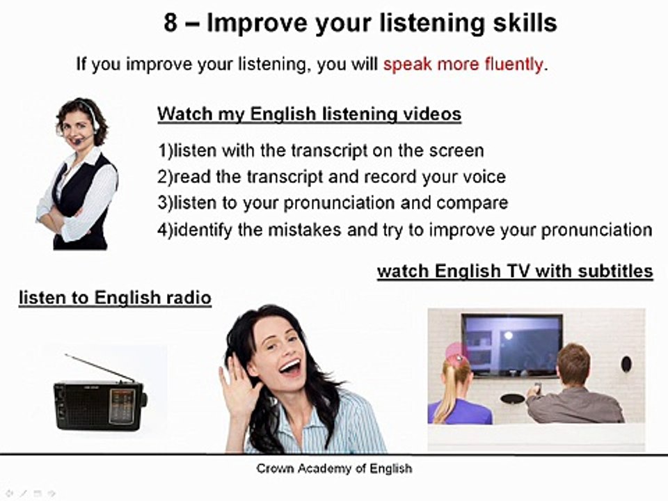 ---How to improve your English speaking skills