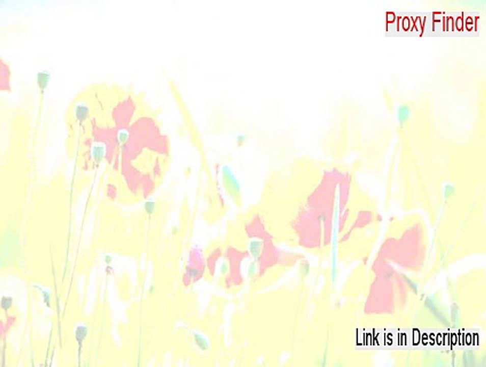 Proxy Finder Crack - Legit Download 2015