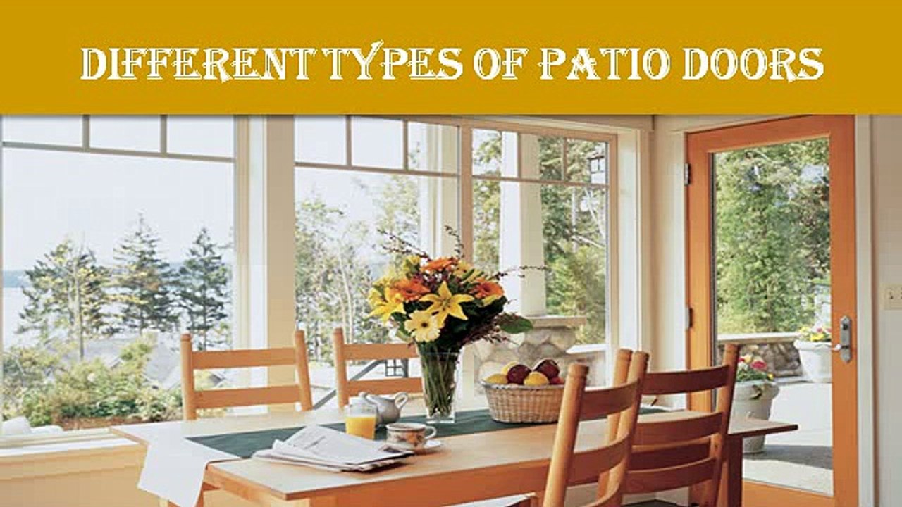Different Types Of Patio Doors