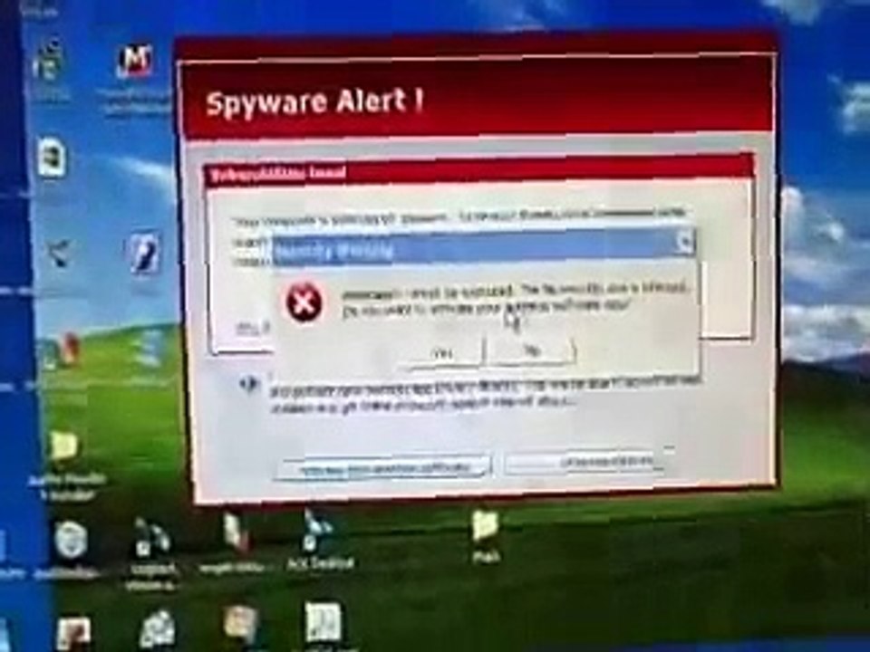 computer virus in action