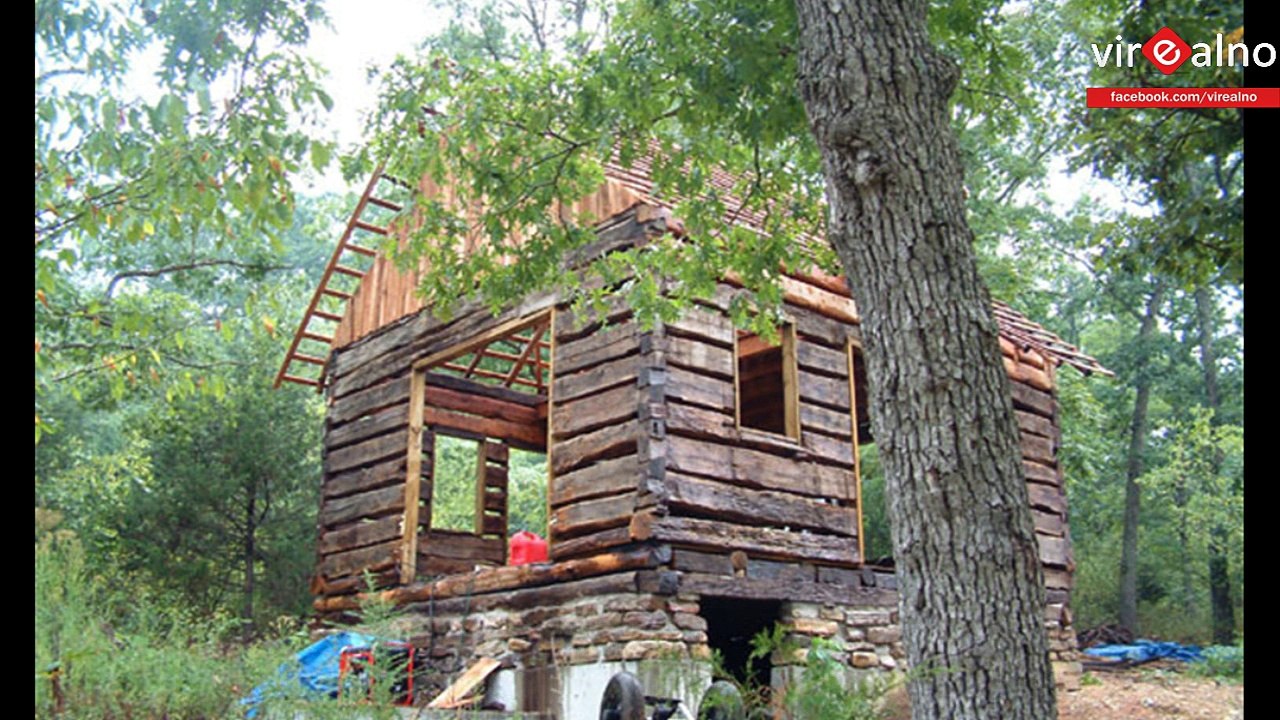 Retired Mathematician Restores A Rotting Cabin From 1830