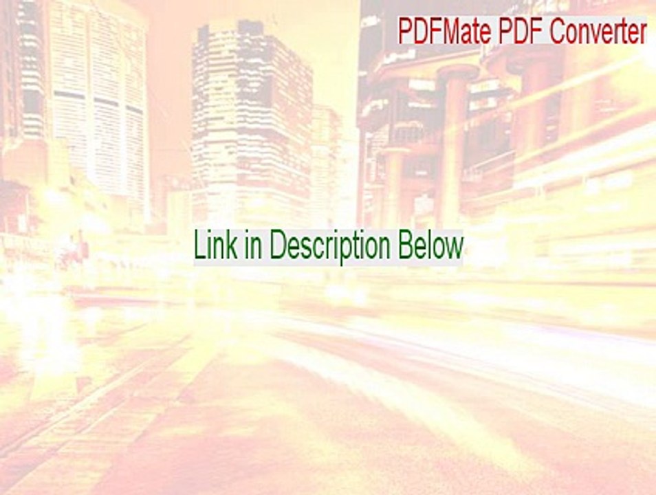 PDFMate PDF Converter Crack - Legit Download [2015]