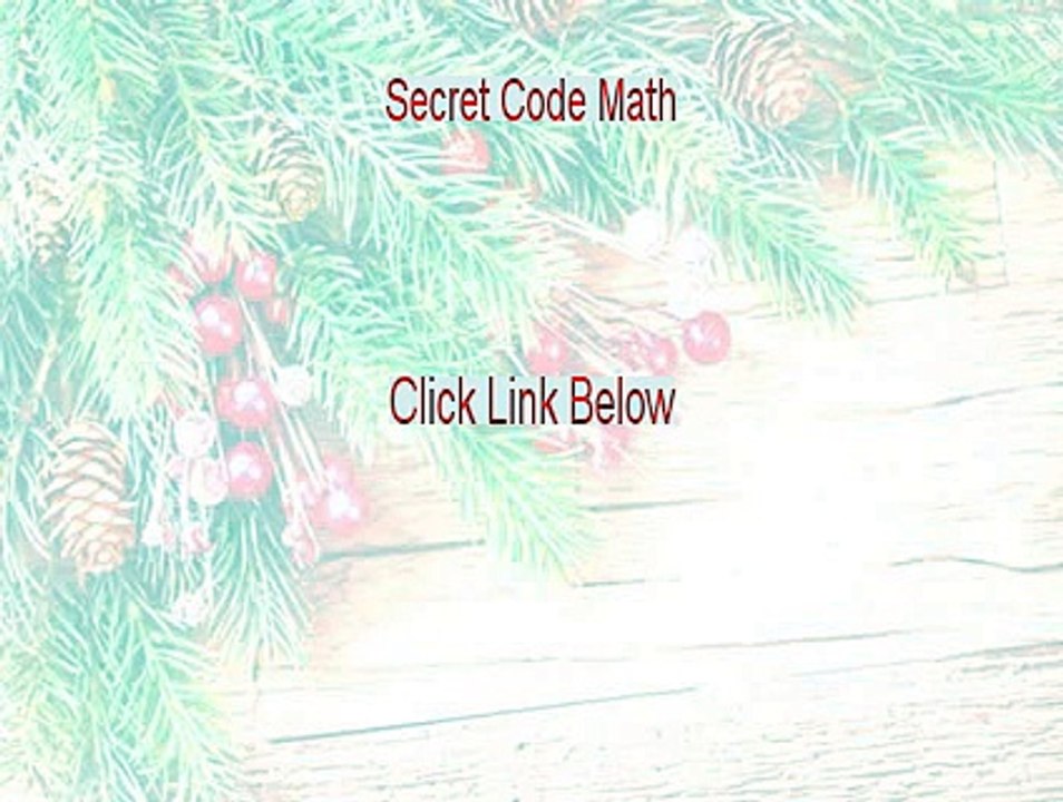 Download the Ultimate Secret Code Math PDF for Free 🔓