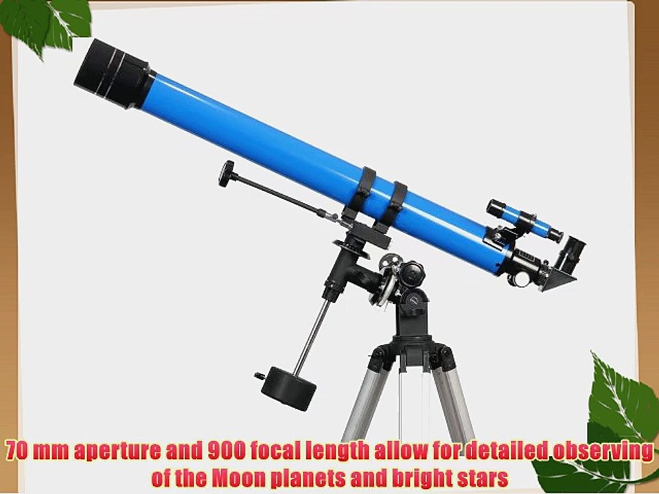 iOptron 6002 900X70 Refractor Telescope (Blue)