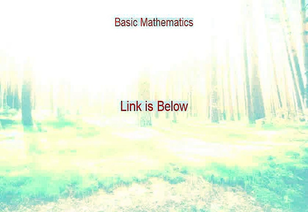Basic Mathematics Reviews (basic mathematics book 2015)