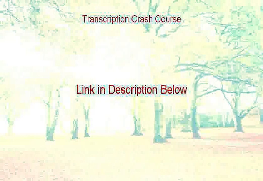 Transcription Crash Course PDF (medical transcription crash course)