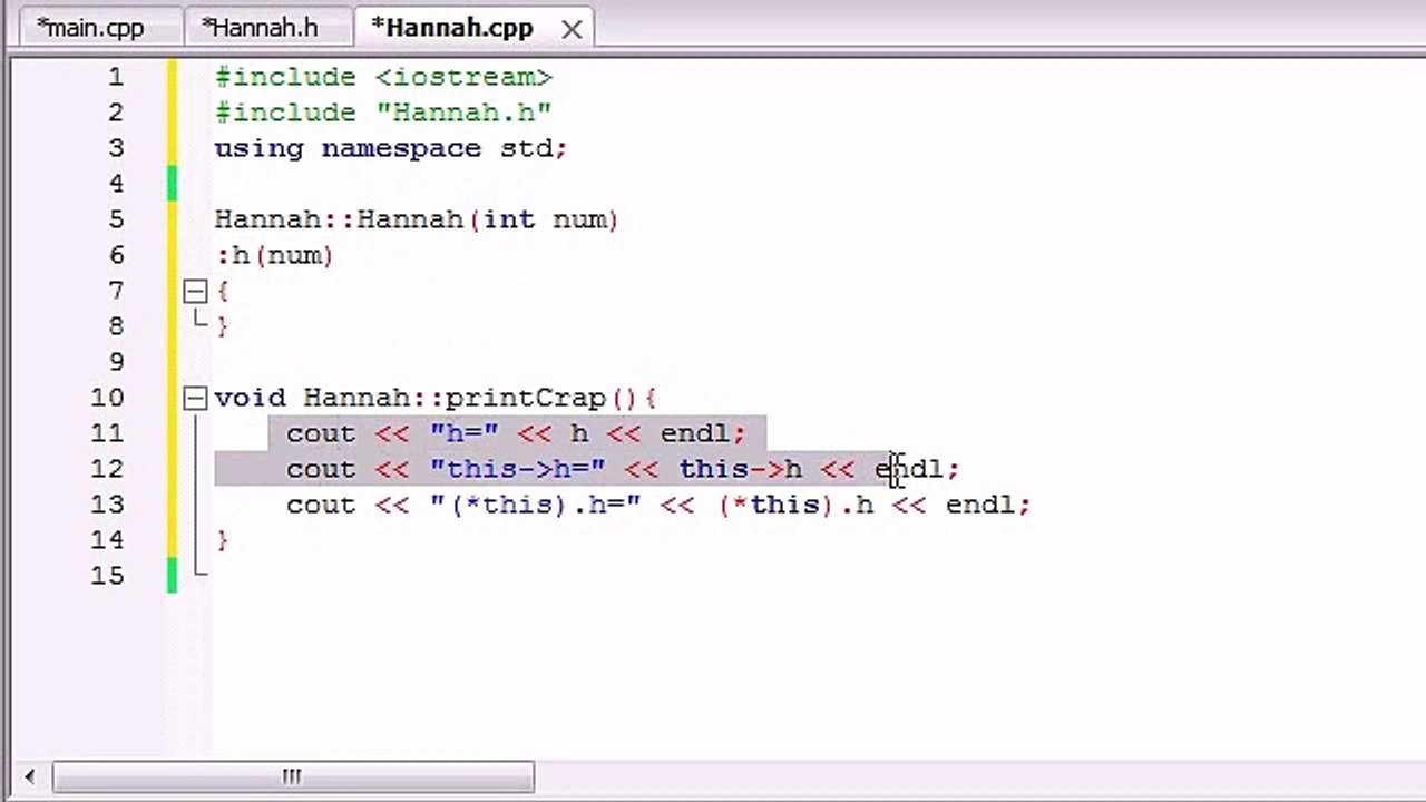 Buckys C++ Programming Tutorials - 49 - this