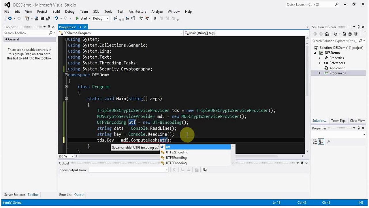how to implement 3DES in C# Urdu / Hindi Tutorial