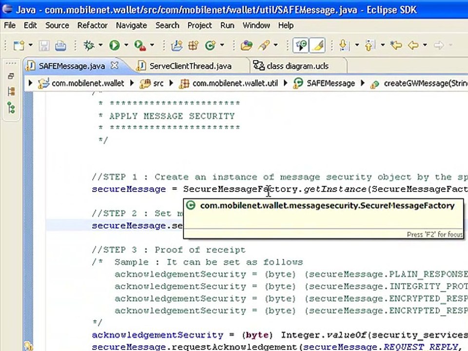 Secure Messaging System for Mobile Transactions