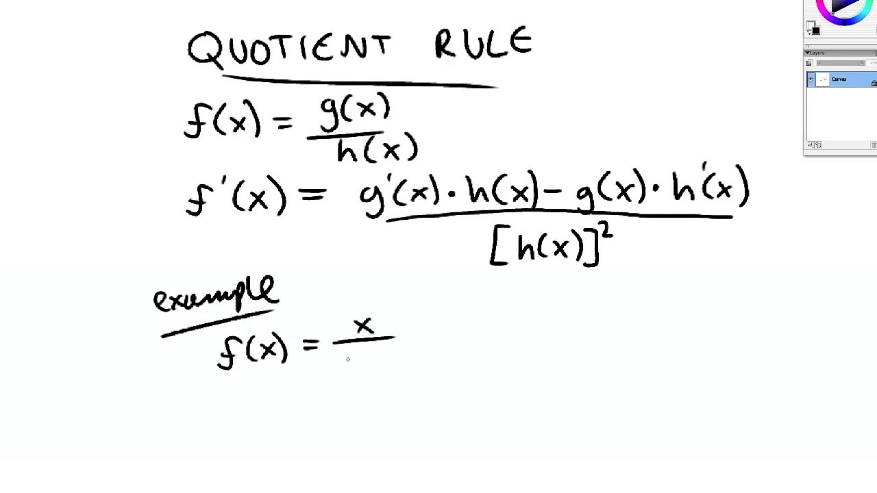 Calculus - Rules of Differentiation
