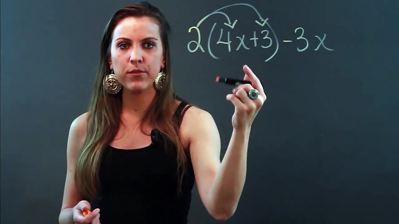 How to Do Distributive Property & Combine Like Terms : Math Tips