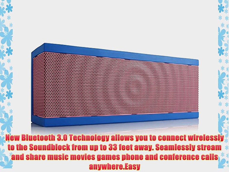 SoundBlock CUSTOM Wireless Bluetooth Stereo Speaker for Computers