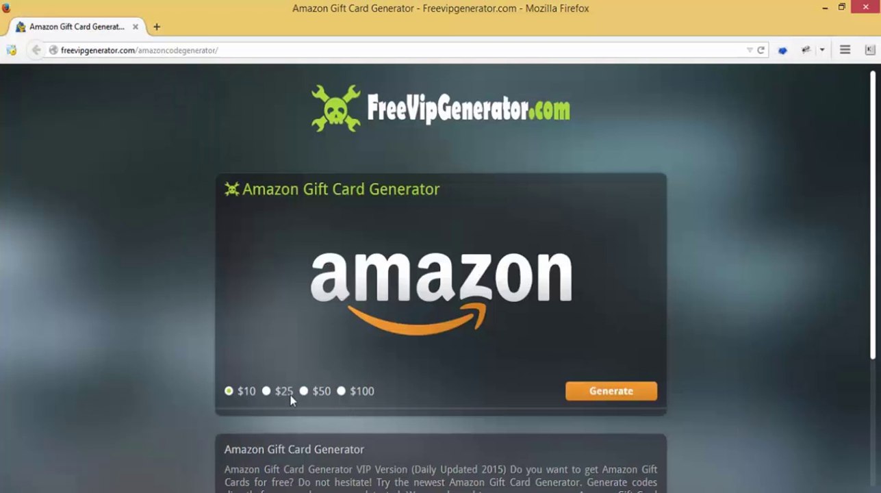 Amazon Gift Card Generator 2015 | New Version [Leaked]