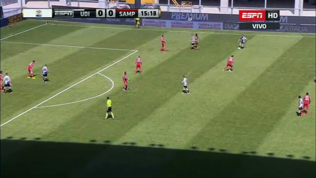 Melker Hallberg (Udiese) v Sampdoria (2015/05/10)