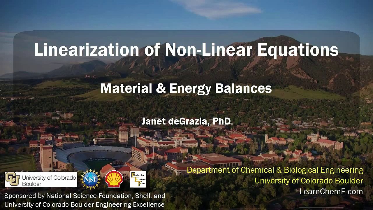 Linearization of Non-Linear Equations