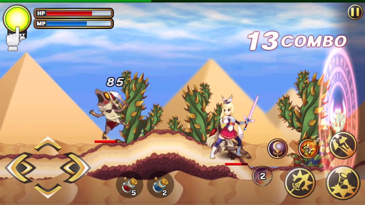 Arcane Soul - Android IOS - Ellisa Act 2 Lv. 08 - Gameplay