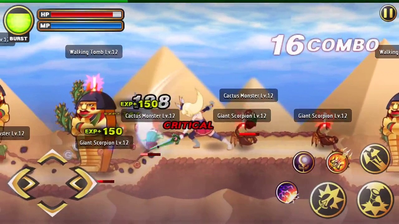 Arcane Soul - Android IOS - Ellisa Act 2 Lv. 12 - Gameplay