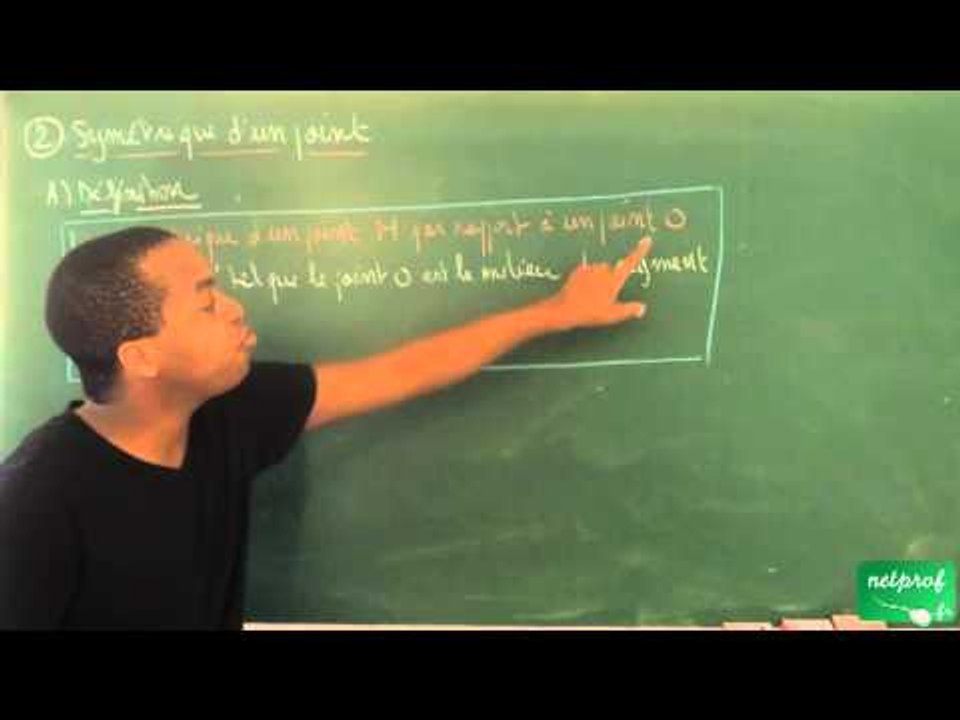 AAJ / Symétrie centrale / Symétrique d'un point