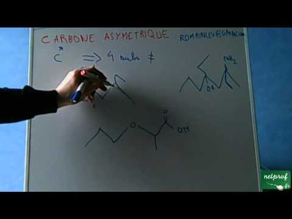 Chimie organique - carbonne asymétrique