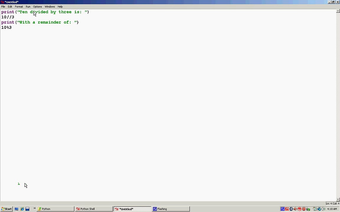 Programing in Python: Lesson 2: Introduction to Scripts