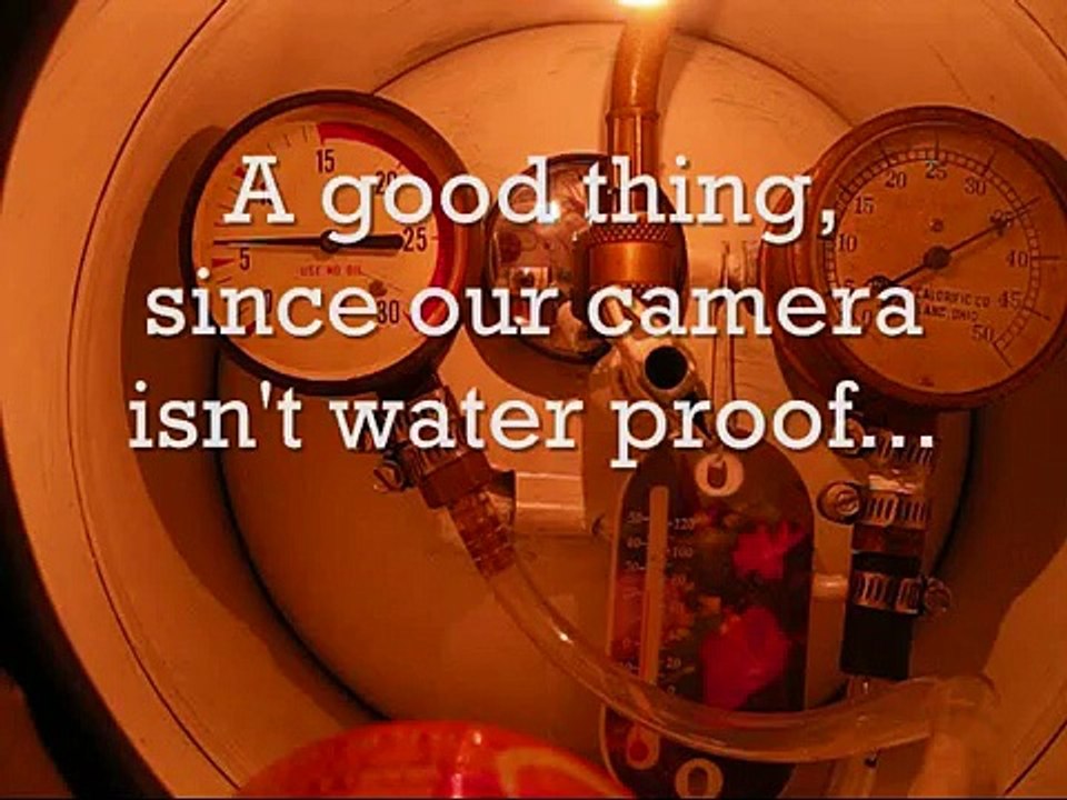 Inside a working model submarine