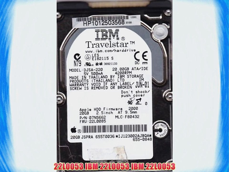 22L0053 IBM 22L0053 IBM 22L0053