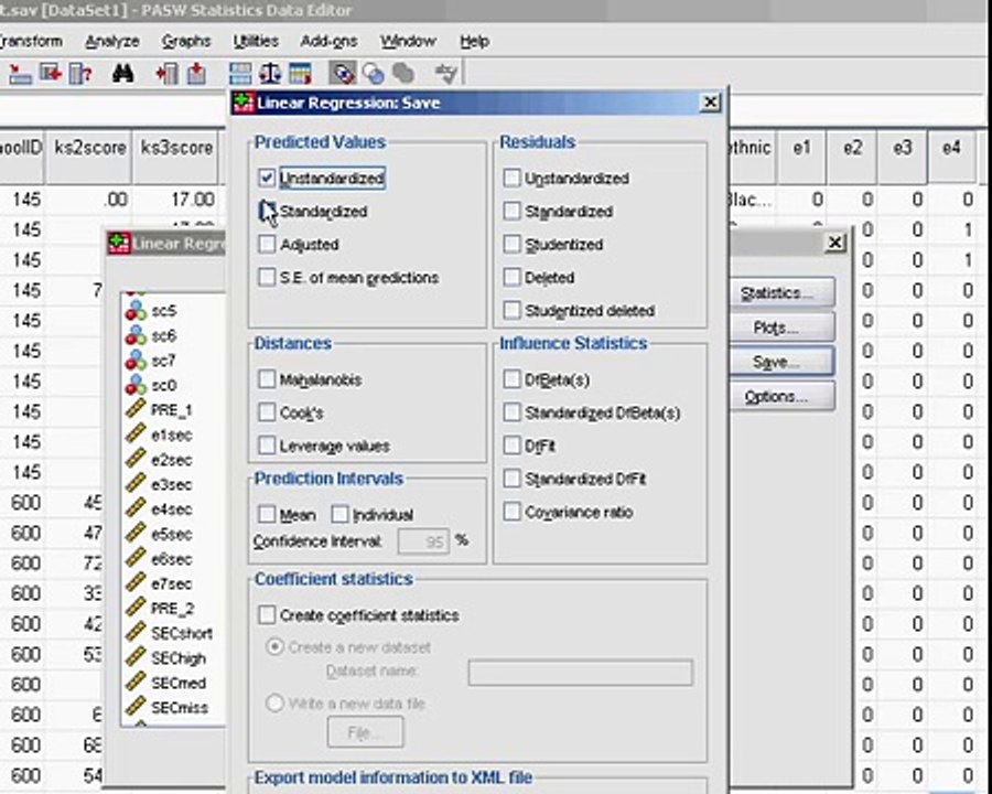 3. Multiple Linear Regression using SPSS/PASW (Example 3)
