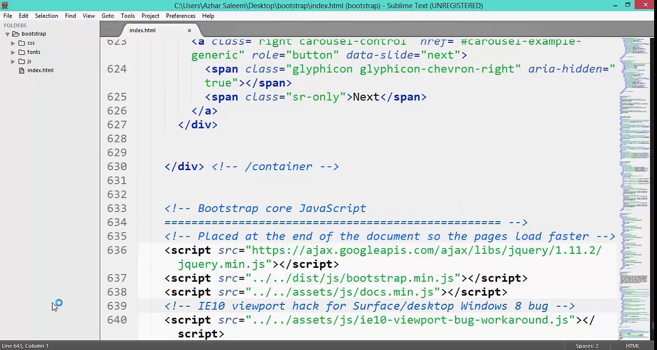 Bootstrap template basics in Urdu Hindi IT Learning House