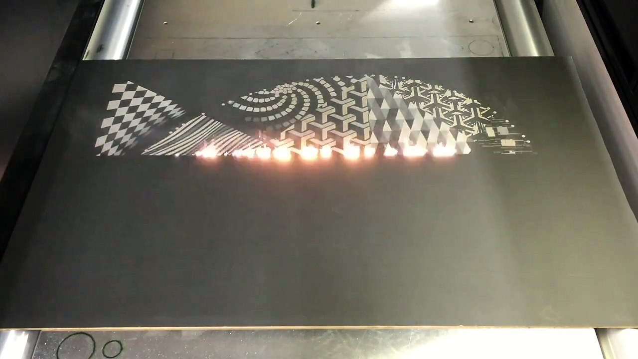 Art moderne au laser