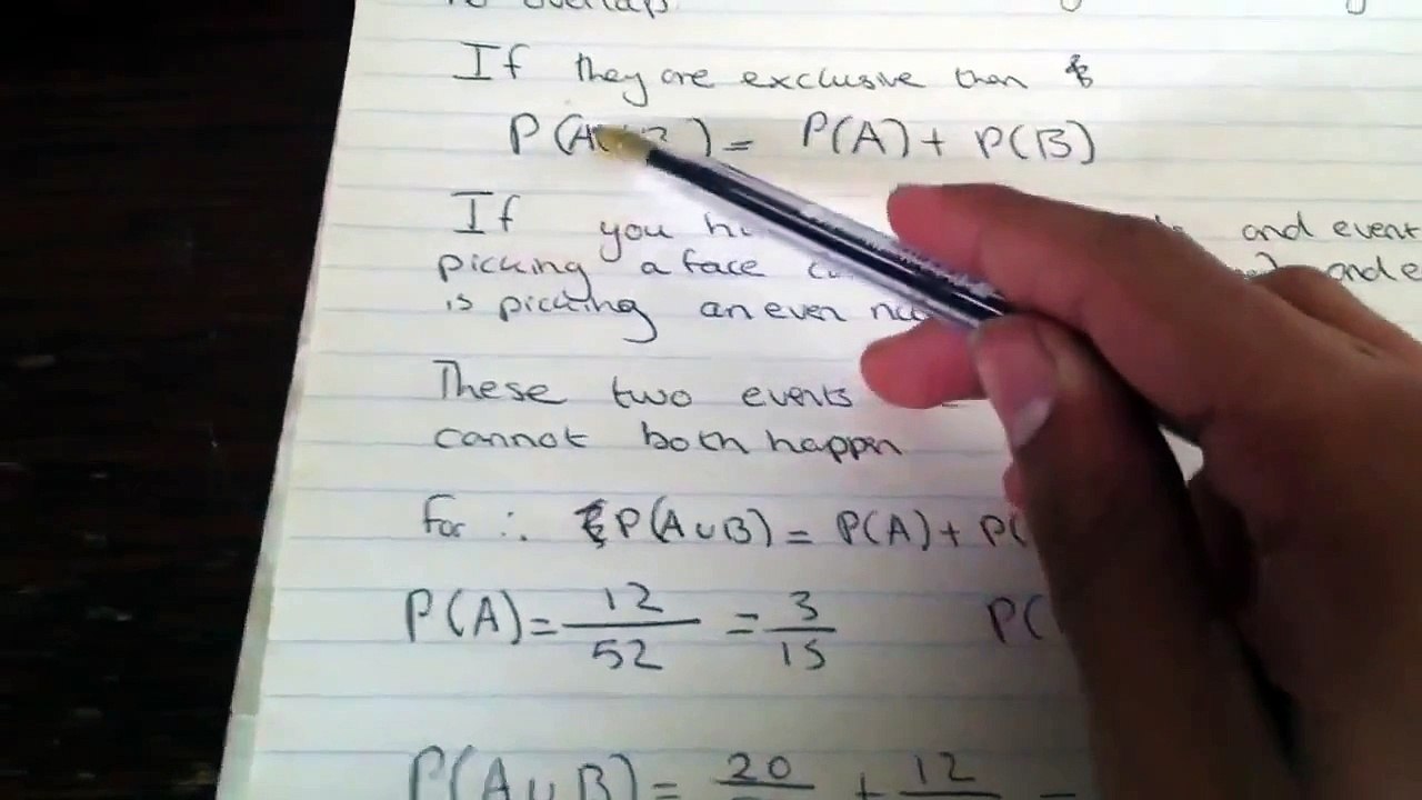 A level Maths S1 Probability Revision