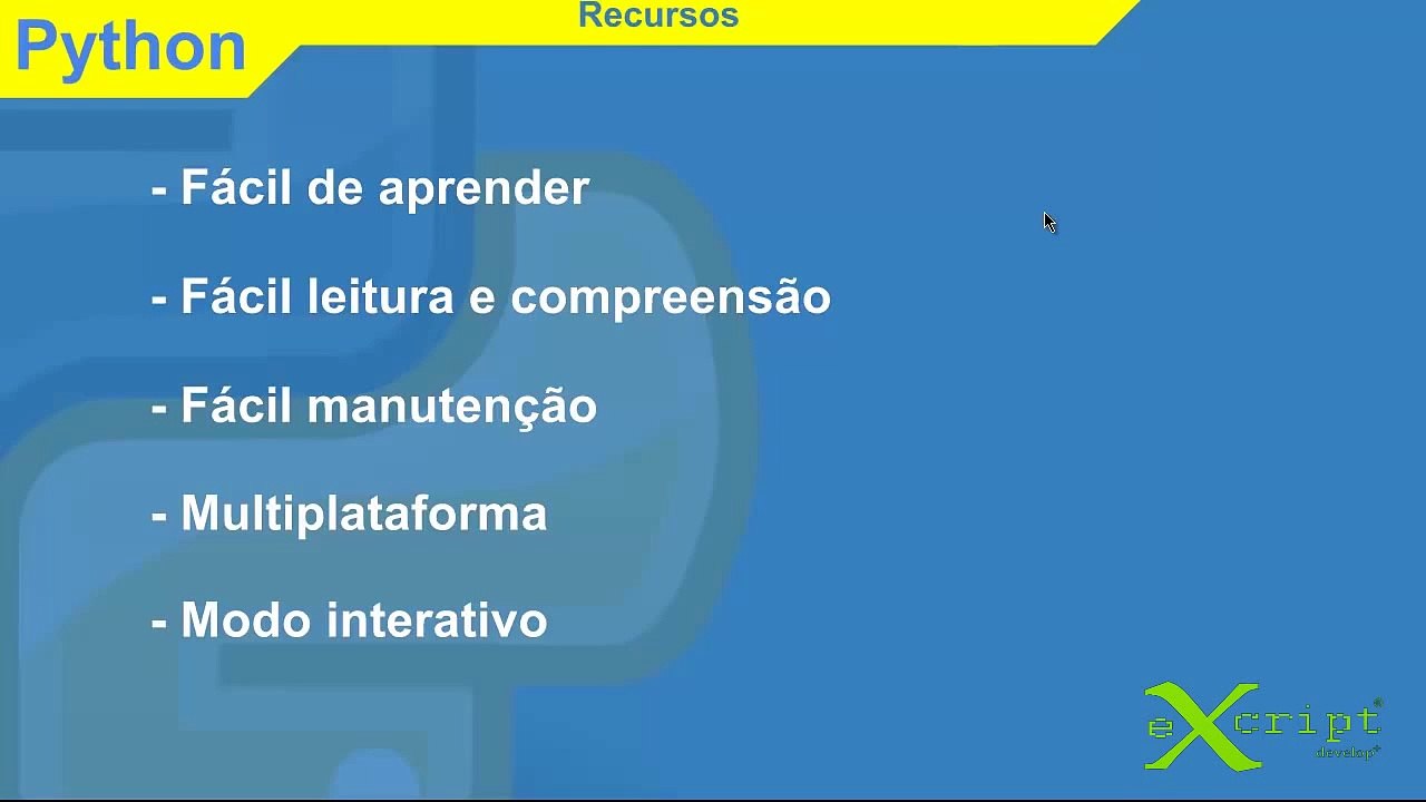 Curso de Python - Aula 3 - Recursos do Python I