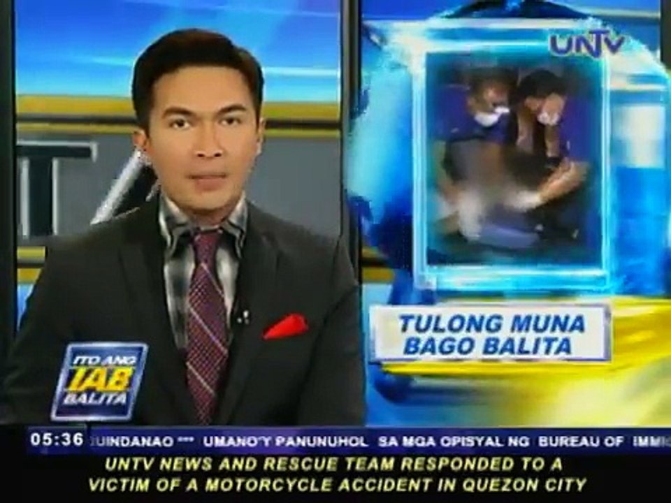 Babaeng nabundol ng motorsiklo sa QC, tinulungan ng UNTV News & Rescue