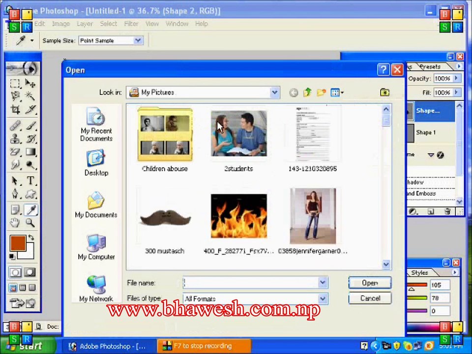 18 -Photoshop - Rectangle Tool, Eyedropper Tool, Zoom Tool & Hand Tool...