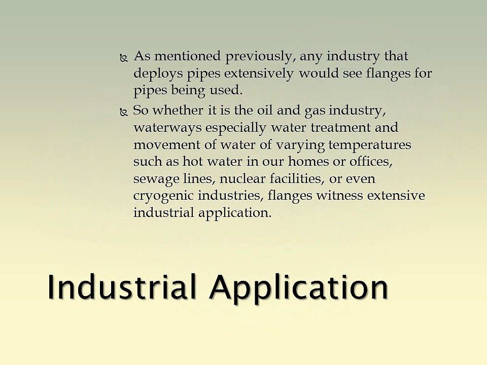 Pipe Flanges Foundations