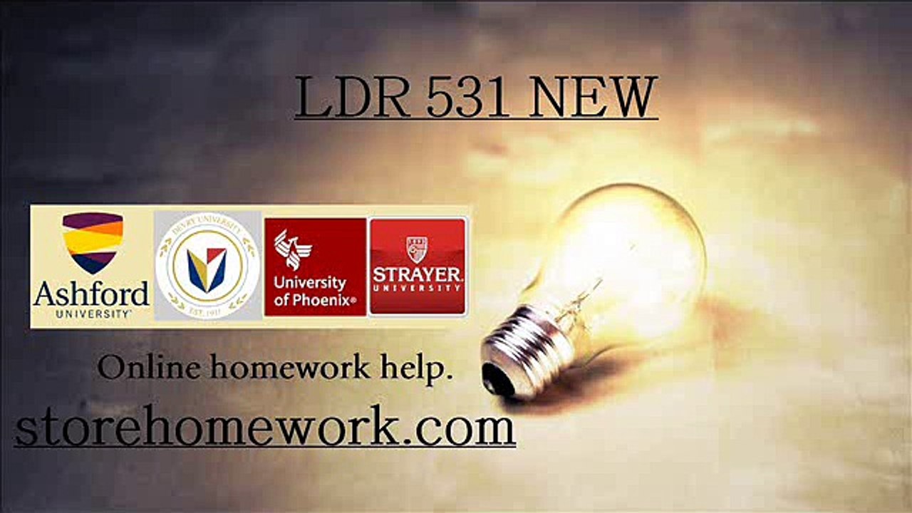 LDR 531 Week 2 Quiz NEW