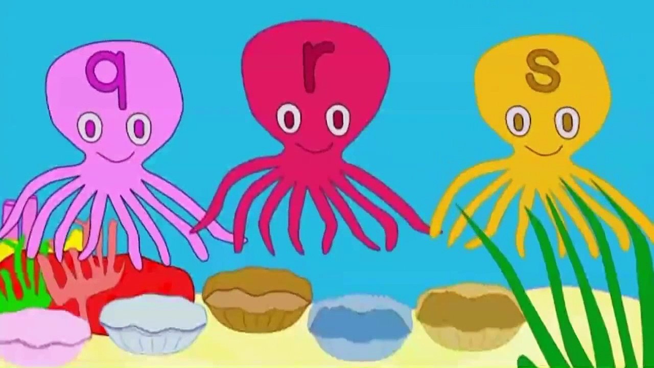 English songs for kids ABC Song in the Sea with lyrics | English songs